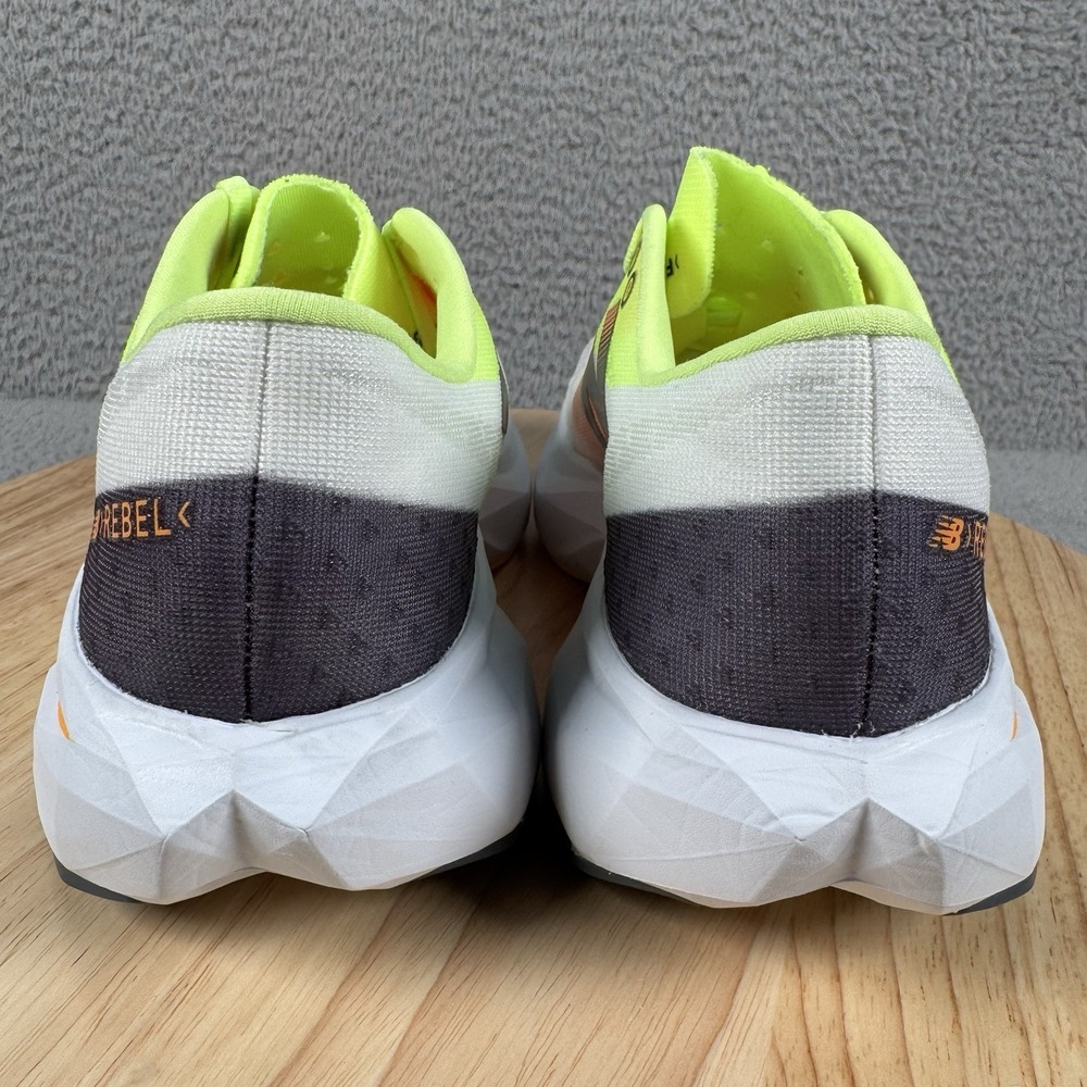 New Balance Fuel Cell Rebel Womens 8.5 Lime Mango Road Running Shoes WFCXLA4 - Picture 5 of 12
